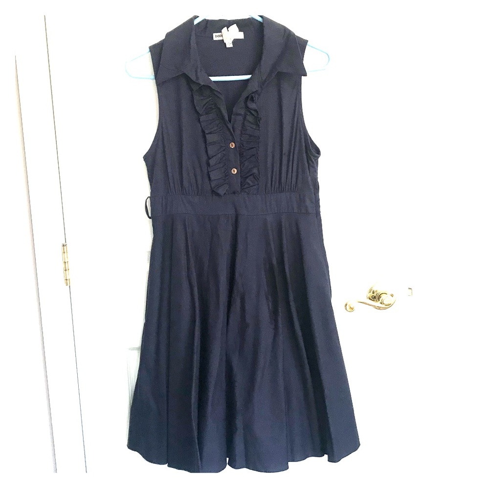 Sleeveless Navy Dress